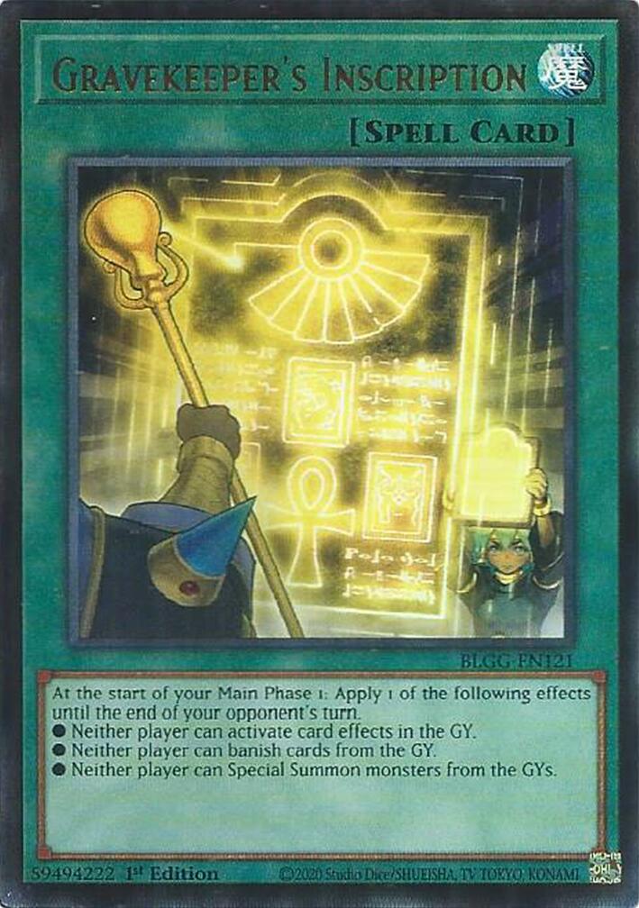 Gravekeeper's Inscription [BLGG-EN121] Ultra Rare | Exor Games Dartmouth