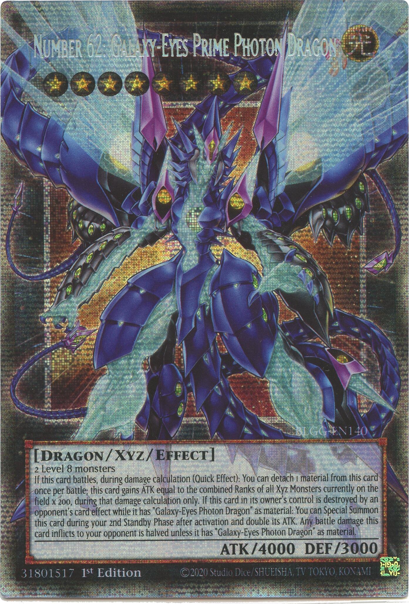 Number 62: Galaxy-Eyes Prime Photon Dragon (Starlight Rare) [BLGG-EN140] Starlight Rare | Exor Games Dartmouth