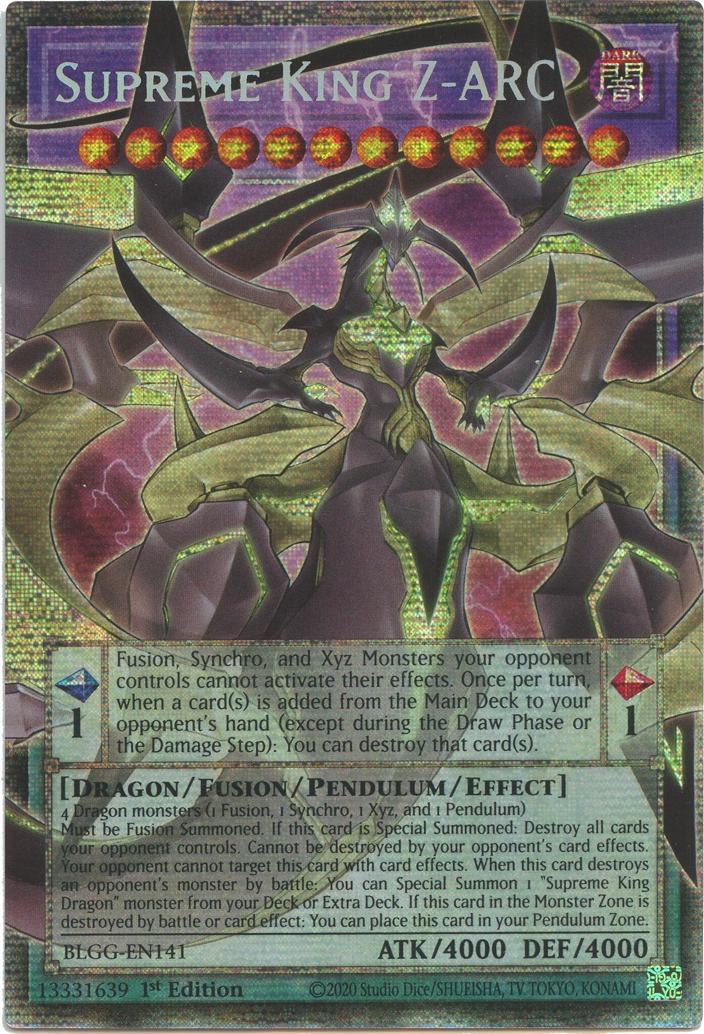 Supreme King Z-ARC (Starlight Rare) [BLGG-EN141] Starlight Rare | Exor Games Dartmouth