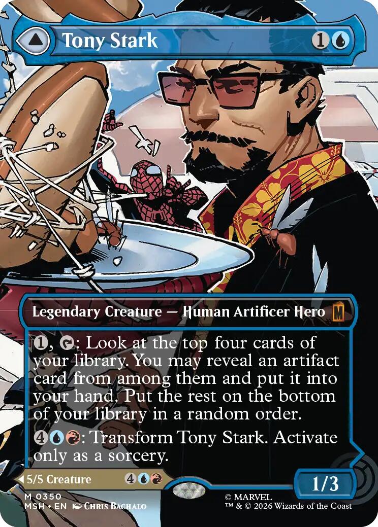 Tony Stark (Borderless) (0350) [Marvel Super Heroes] | Exor Games Dartmouth