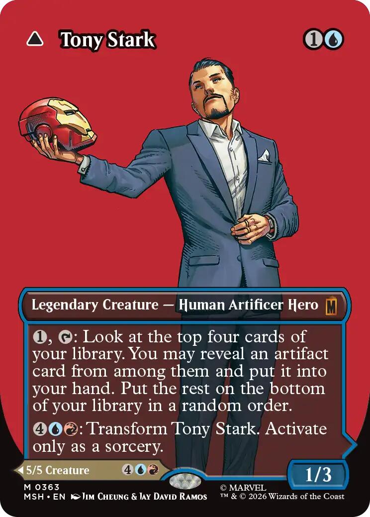 Tony Stark (Borderless) (0363) [Marvel Super Heroes] | Exor Games Dartmouth