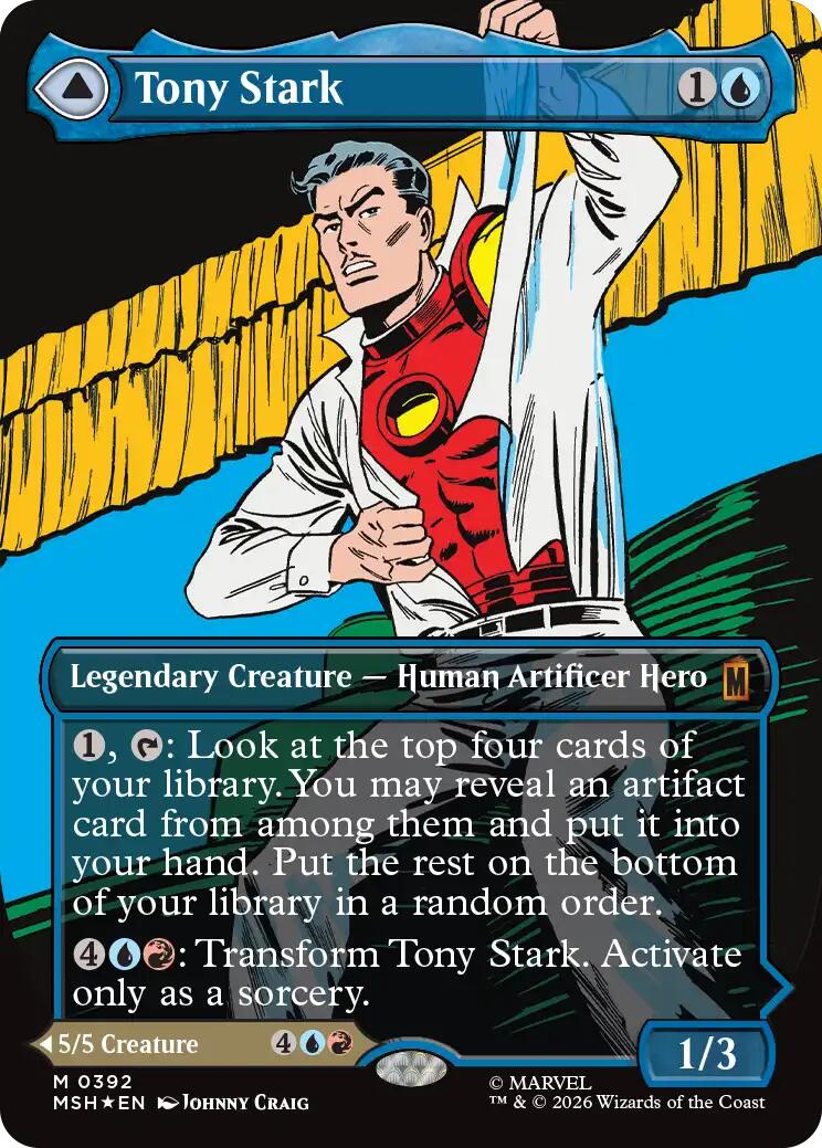 Tony Stark (Borderless) (0392) [Marvel Super Heroes] | Exor Games Dartmouth