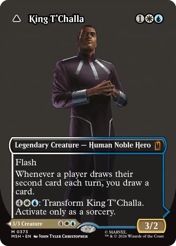 King T'Challa (Borderless) (0373) [Marvel Super Heroes] | Exor Games Dartmouth