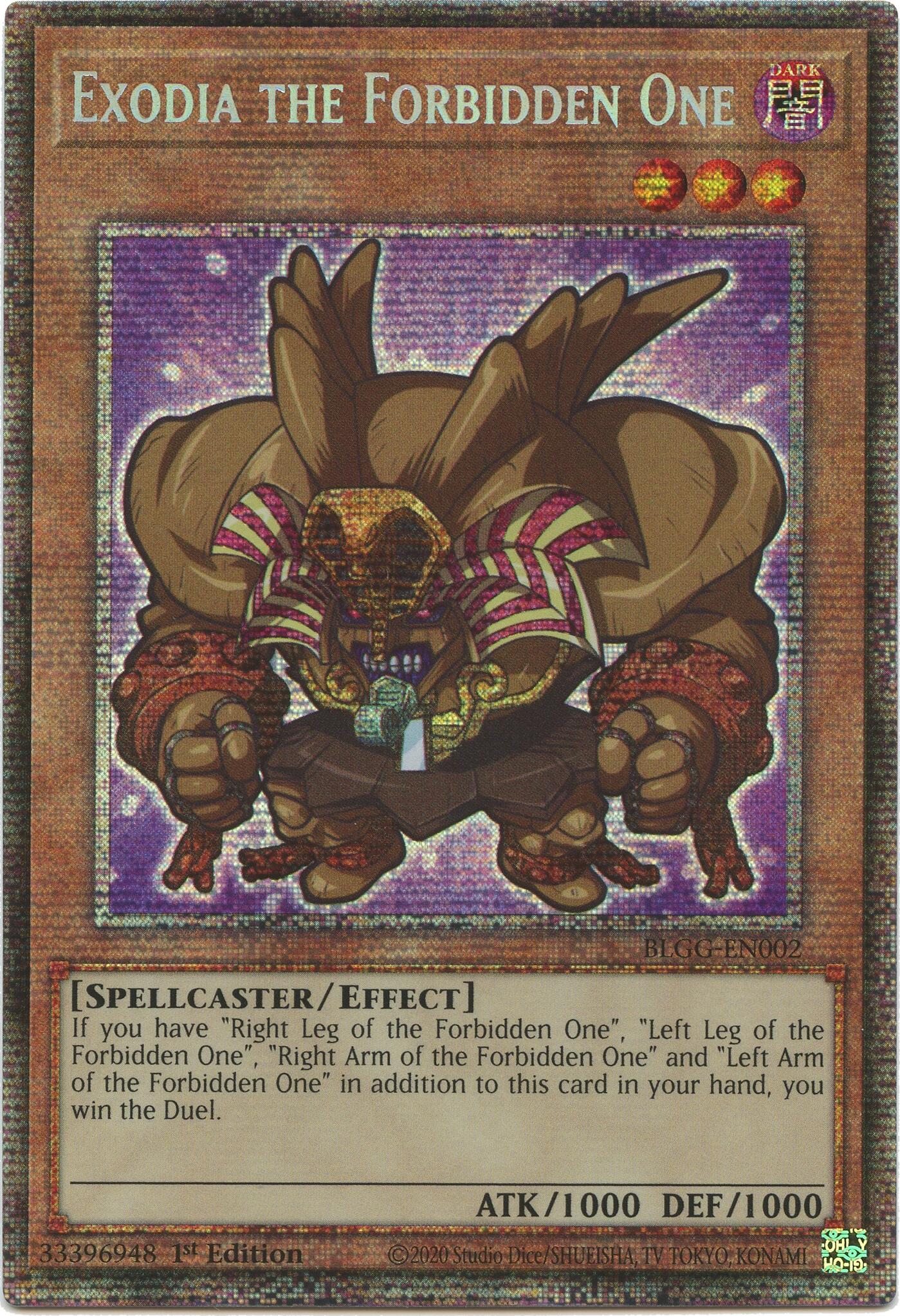 Exodia the Forbidden One (Starlight Rare) [BLGG-EN002] Starlight Rare | Exor Games Dartmouth