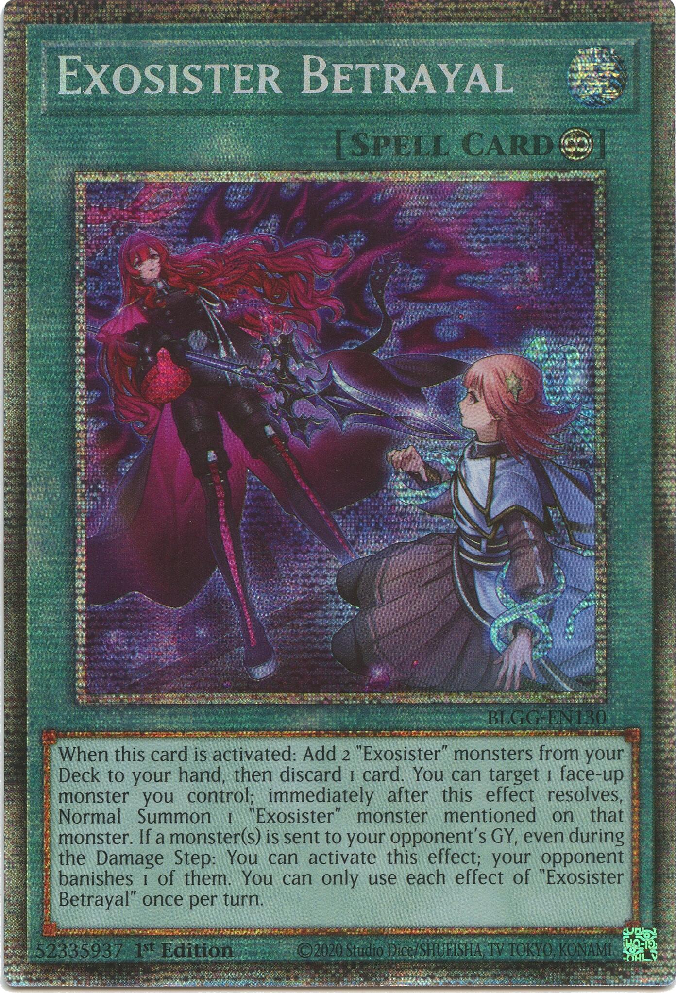 Exosister Betrayal (Starlight Rare) [BLGG-EN130] Starlight Rare | Exor Games Dartmouth