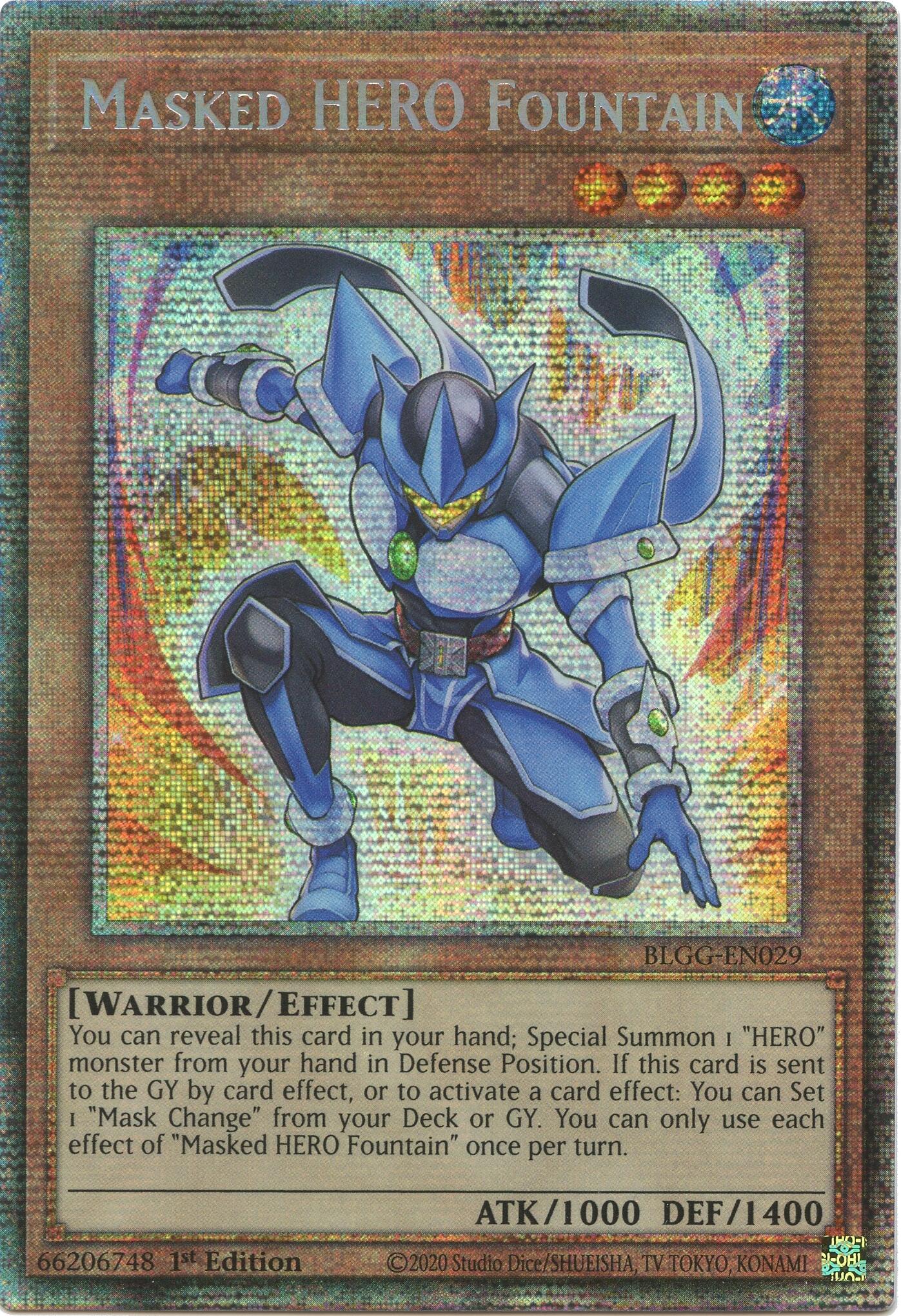 Masked HERO Fountain (Starlight Rare) [BLGG-EN029] Starlight Rare | Exor Games Dartmouth