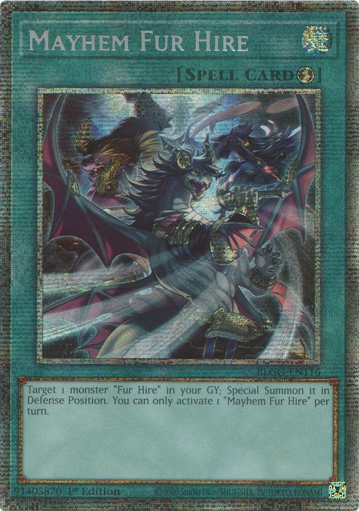 Mayhem Fur Hire (Starlight Foil) [BLGG-EN116] Starfoil Rare | Exor Games Dartmouth