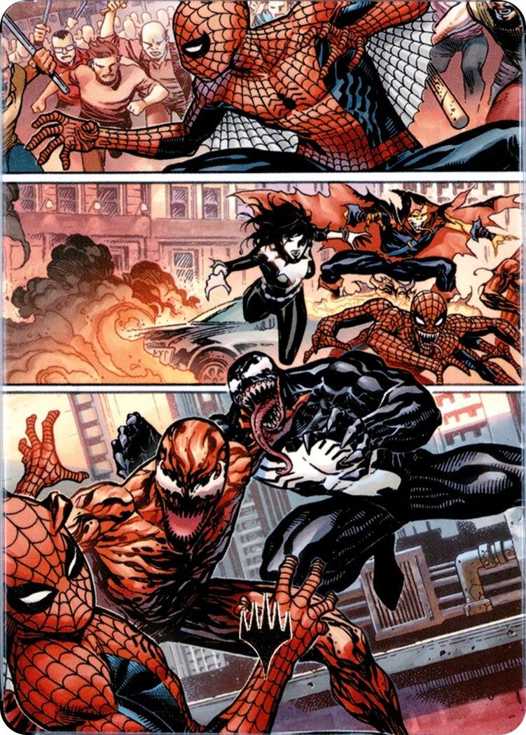 Maximum Carnage Art Card (Gold-Stamped Planeswalker Symbol) [Marvel's Spider-Man Art Series] | Exor Games Dartmouth