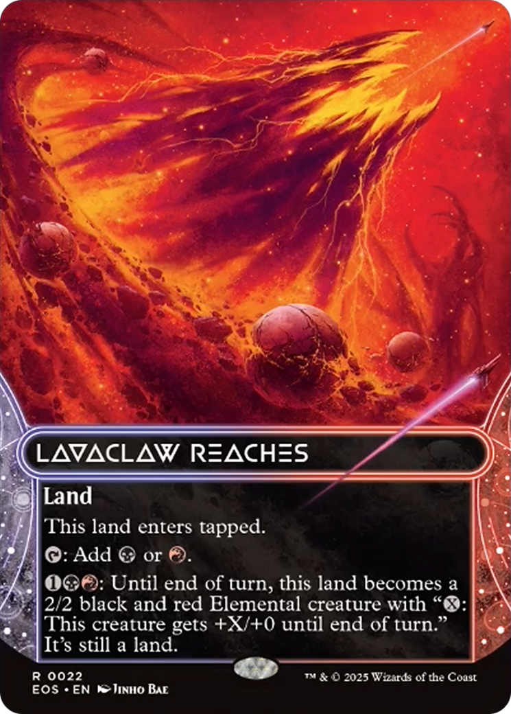 Lavaclaw Reaches (0022) (Borderless) [Edge of Eternities: Stellar Sights] | Exor Games Dartmouth