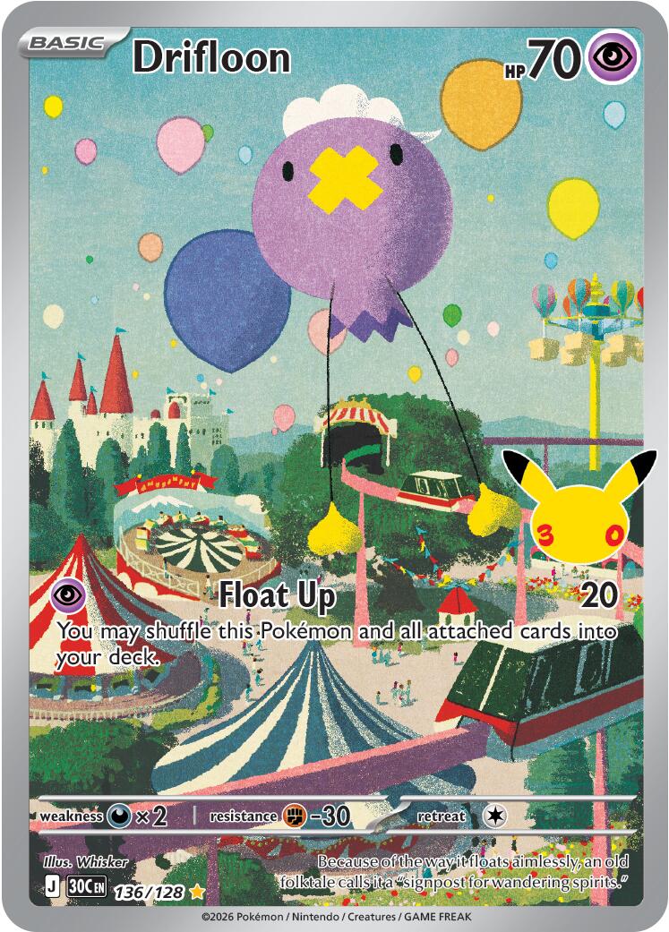 Drifloon (136/128) [Mega Evolution: 30th Celebration] | Exor Games Dartmouth