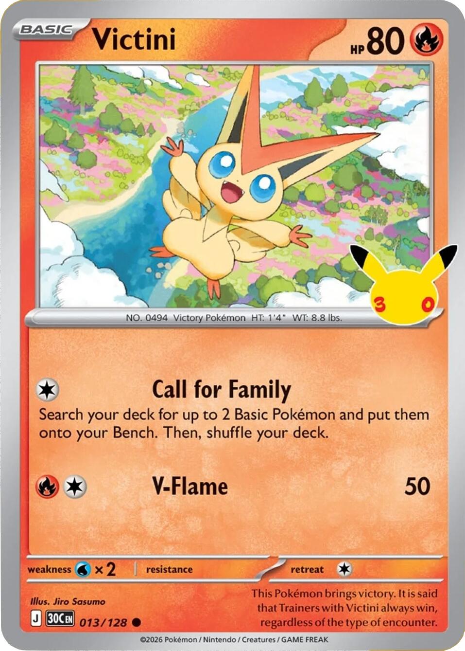 Victini (013/128) [Mega Evolution: 30th Celebration] | Exor Games Dartmouth