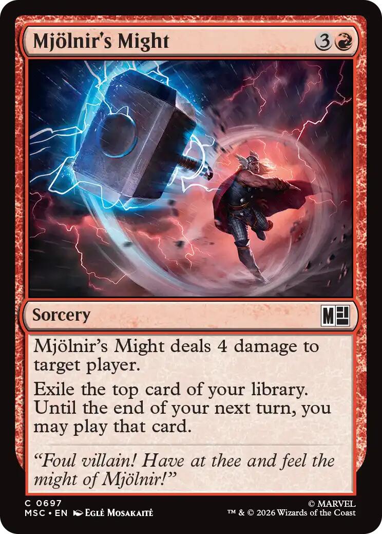 Mjollnir's Might [Marvel Super Heroes Commander] | Exor Games Dartmouth