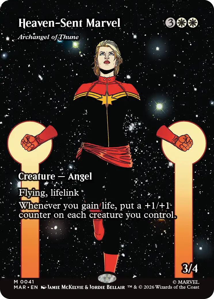 Heaven-Sent Marvel - Archangel of Thune (Borderless) [Marvel Universe: Eternal-Legal] | Exor Games Dartmouth
