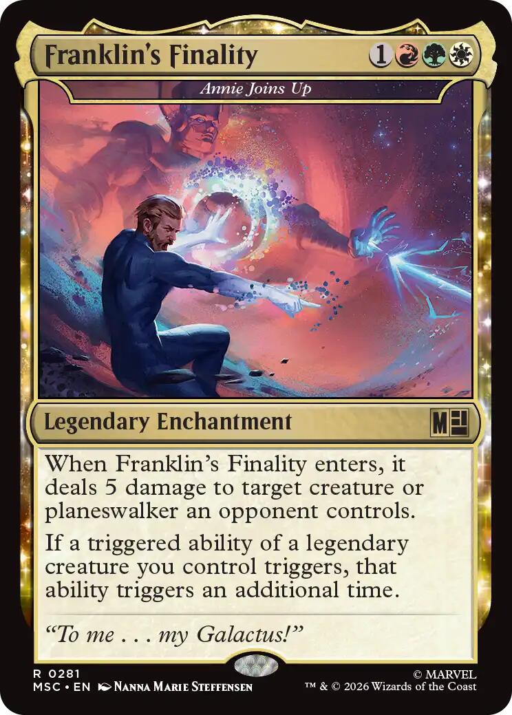 Franklin's Finality - Annie Joins Up (Surge Foil) [Marvel Super Heroes Commander] | Exor Games Dartmouth