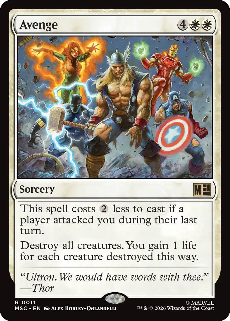 Avenge (Surge Foil) [Marvel Super Heroes Commander] | Exor Games Dartmouth