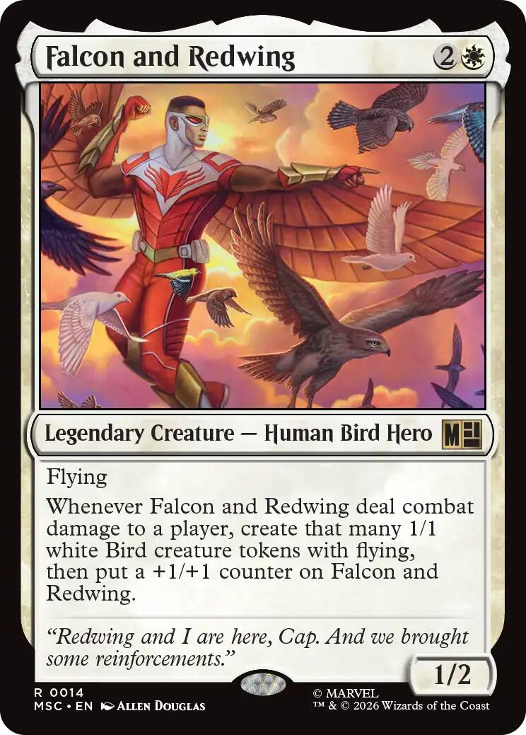 Falcon and Redwing (Surge Foil) [Marvel Super Heroes Commander] | Exor Games Dartmouth