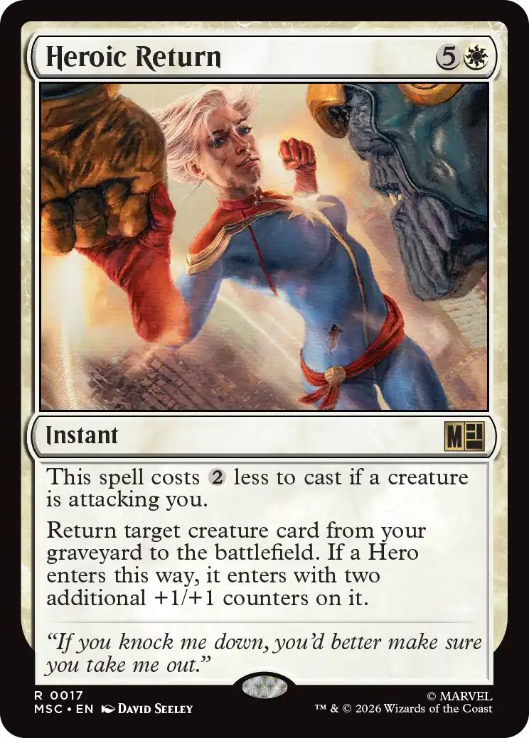 Heroic Return (Surge Foil) [Marvel Super Heroes Commander] | Exor Games Dartmouth