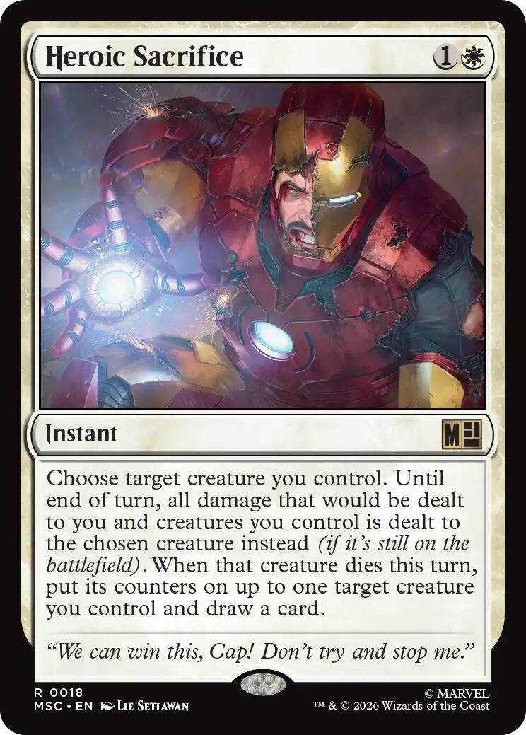 Heroic Sacrifice (Surge Foil) [Marvel Super Heroes Commander] | Exor Games Dartmouth