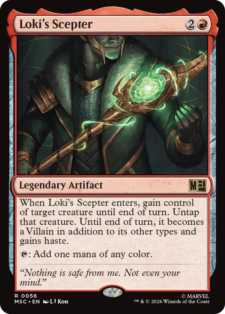 Loki's Scepter (Surge Foil) [Marvel Super Heroes Commander] | Exor Games Dartmouth