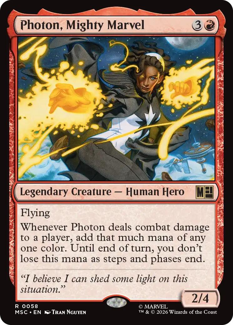 Photon, Mighty Marvel (Surge Foil) [Marvel Super Heroes Commander] | Exor Games Dartmouth
