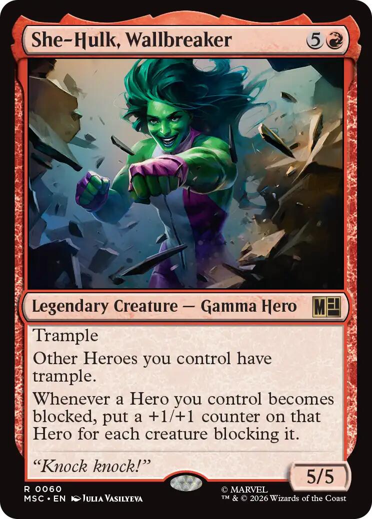 She-Hulk, Wallbreaker (Surge Foil) [Marvel Super Heroes Commander] | Exor Games Dartmouth