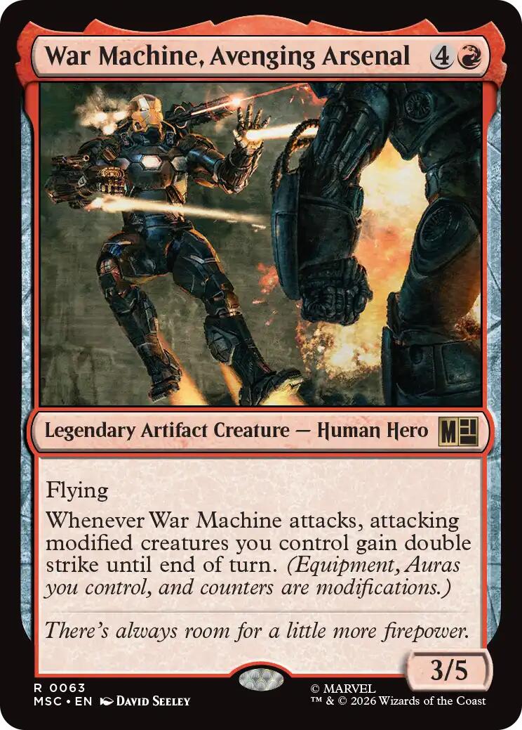 War Machine, Avenging Arsenal (Surge Foil) [Marvel Super Heroes Commander] | Exor Games Dartmouth