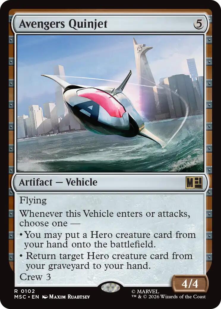 Avengers Quinjet (Surge Foil) [Marvel Super Heroes Commander] | Exor Games Dartmouth