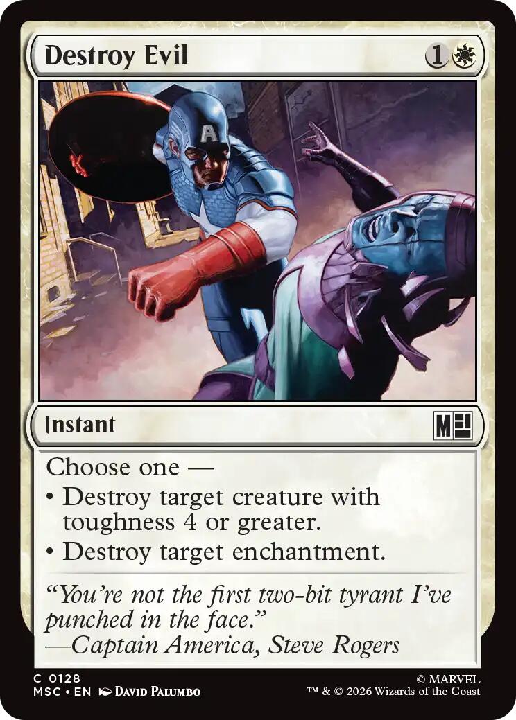 Destroy Evil (Surge Foil) [Marvel Super Heroes Commander] | Exor Games Dartmouth