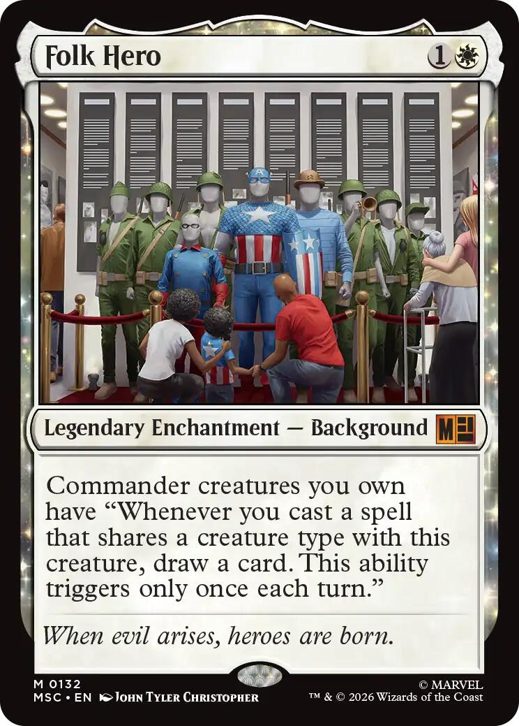 Folk Hero (Surge Foil) [Marvel Super Heroes Commander] | Exor Games Dartmouth