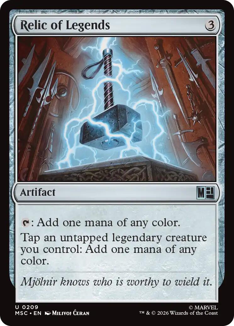 Relic of Legends (Surge Foil) [Marvel Super Heroes Commander] | Exor Games Dartmouth