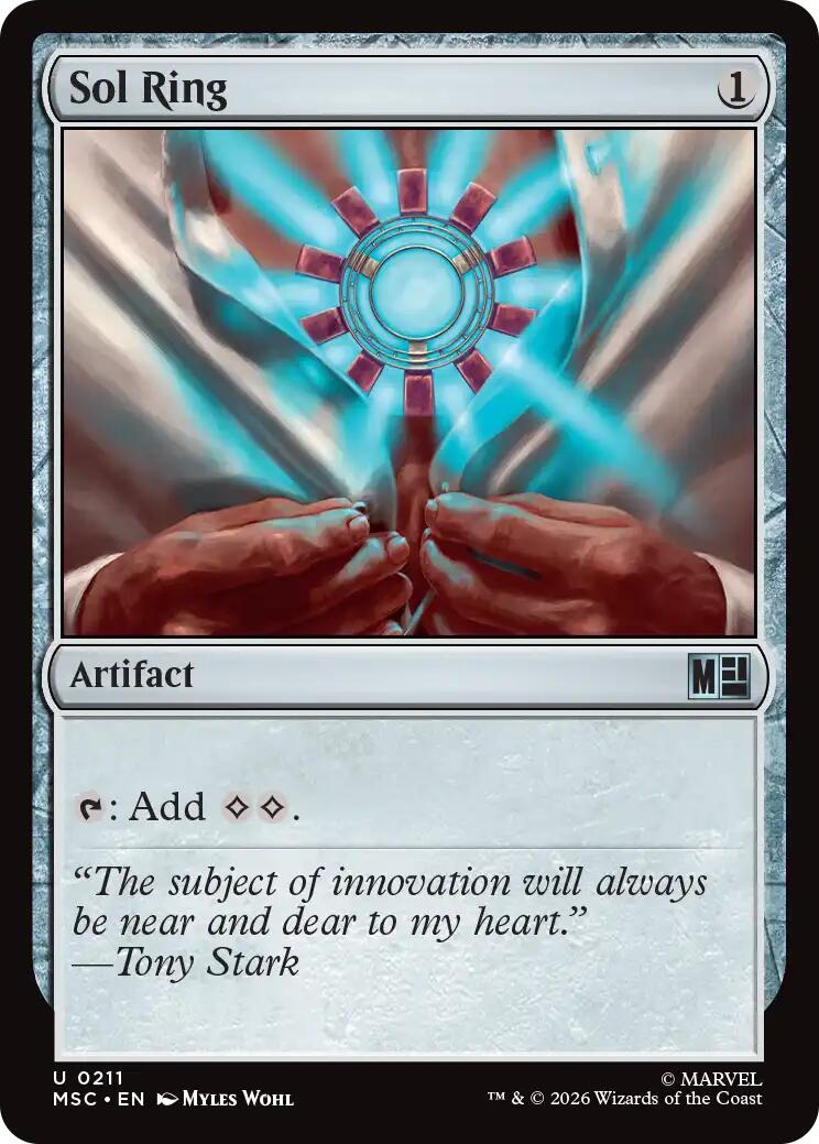 Sol Ring (0211) (Surge Foil) [Marvel Super Heroes Commander] | Exor Games Dartmouth