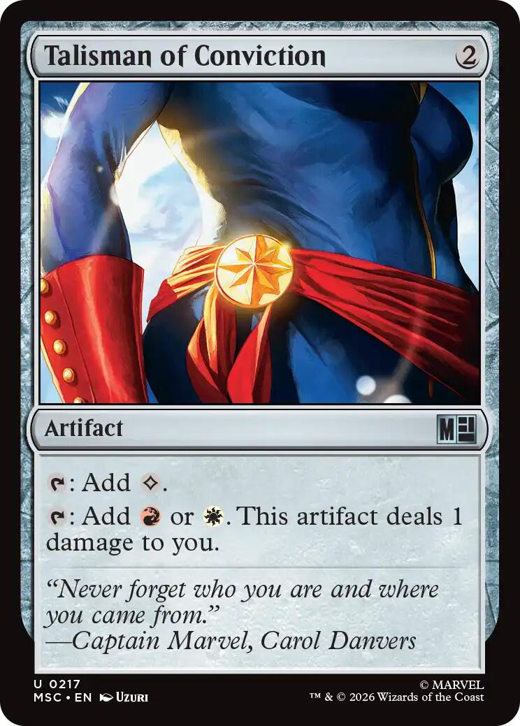 Talisman of Conviction (Surge Foil) [Marvel Super Heroes Commander] | Exor Games Dartmouth