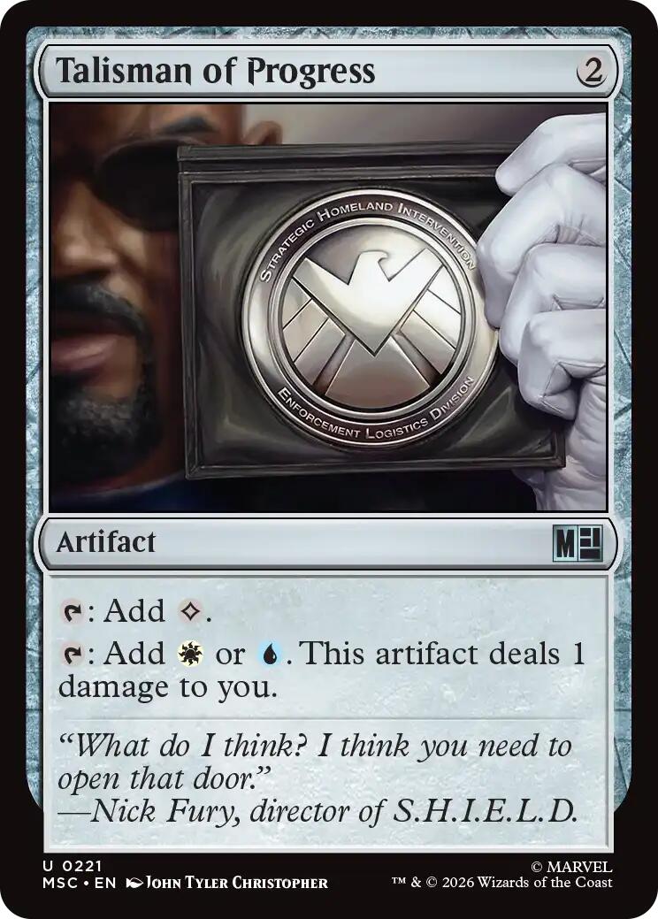 Talisman of Progress (Surge Foil) [Marvel Super Heroes Commander] | Exor Games Dartmouth