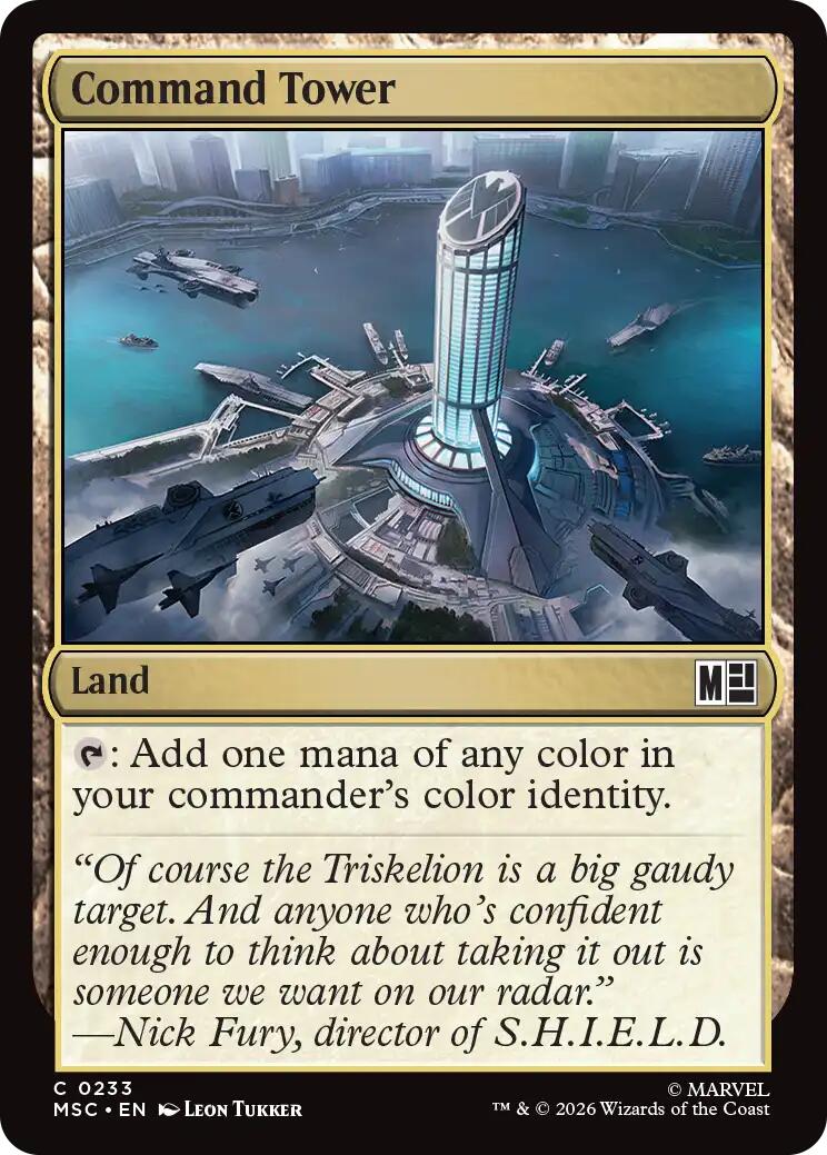 Command Tower (0233) (Surge Foil) [Marvel Super Heroes Commander] | Exor Games Dartmouth