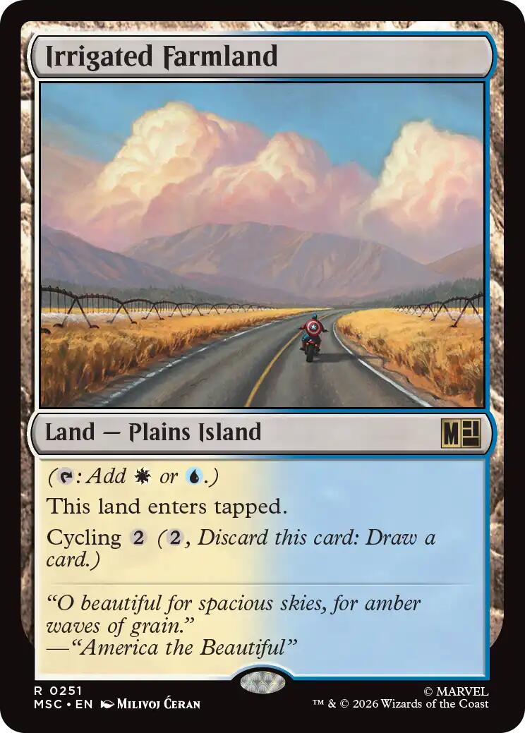 Irrigated Farmland (Surge Foil) [Marvel Super Heroes Commander] | Exor Games Dartmouth