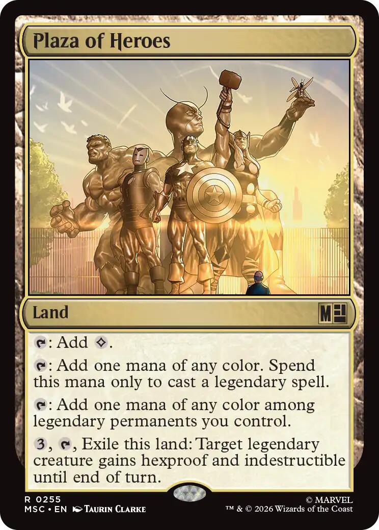 Plaza of Heroes (Surge Foil) [Marvel Super Heroes Commander] | Exor Games Dartmouth