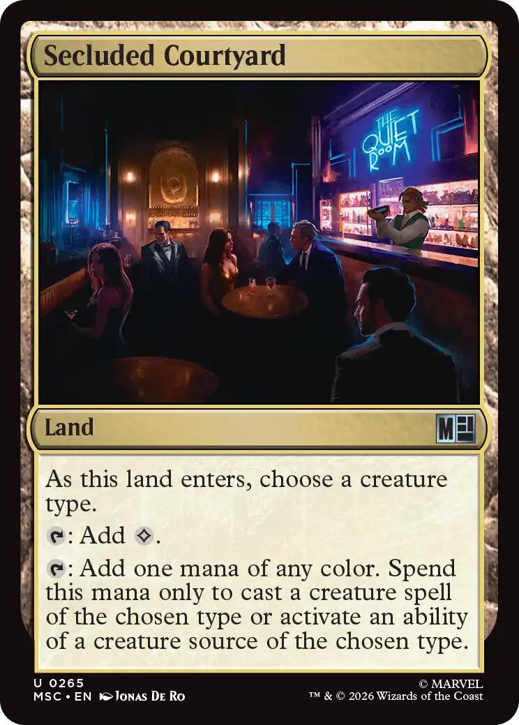 Secluded Courtyard (Surge Foil) [Marvel Super Heroes Commander] | Exor Games Dartmouth