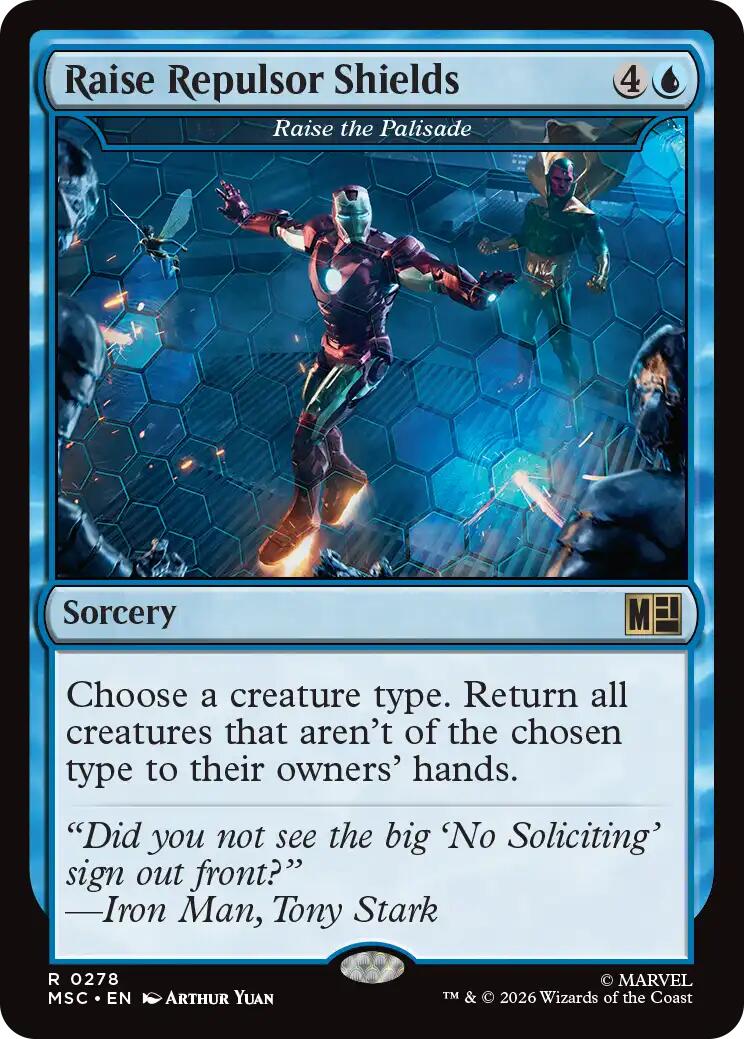 Raise Repulsor Shields - Raise the Palisade (Surge Foil) [Marvel Super Heroes Commander] | Exor Games Dartmouth