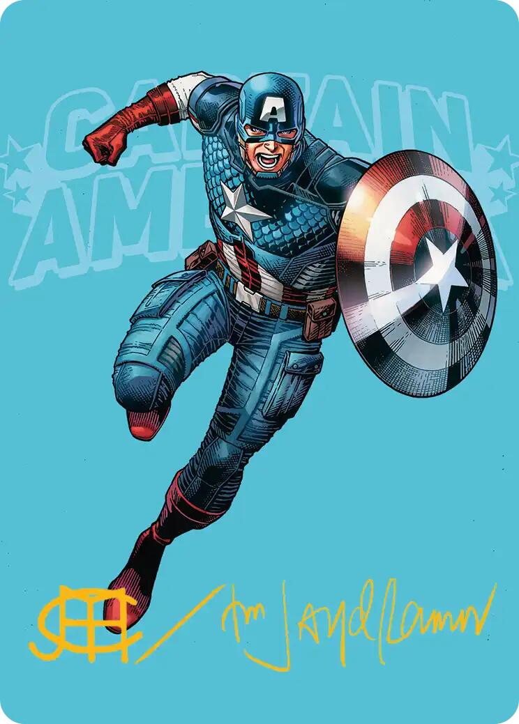 Captain America, Super-Soldier Art Card (Gold-Stamped Signature) [Marvel Super Heroes Art Series] | Exor Games Dartmouth