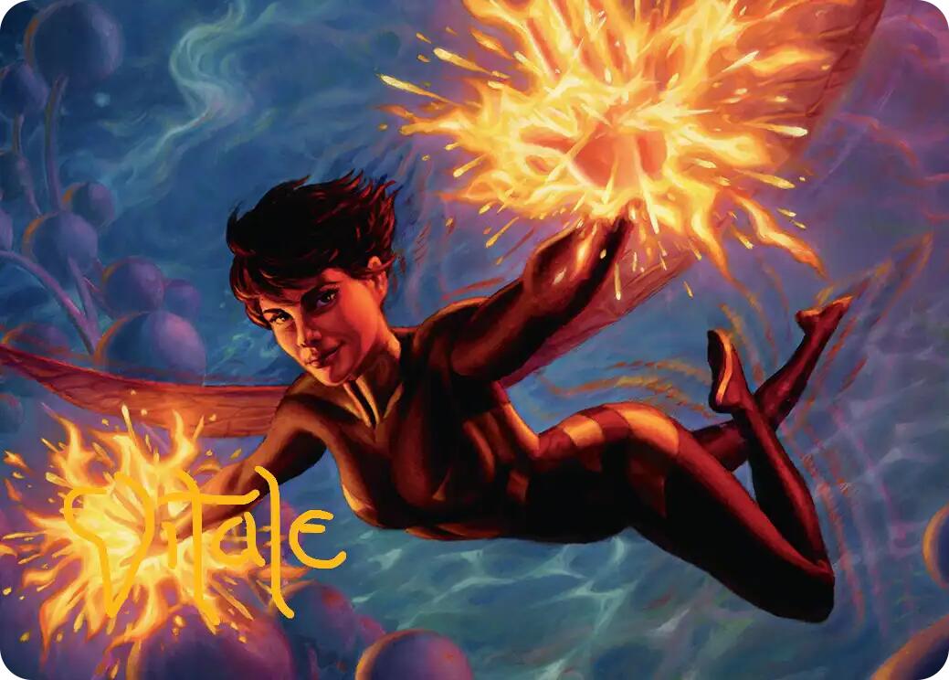 The Wasp, Winsome Avenger Art Card (Gold-Stamped Signature) [Marvel Super Heroes Art Series] | Exor Games Dartmouth