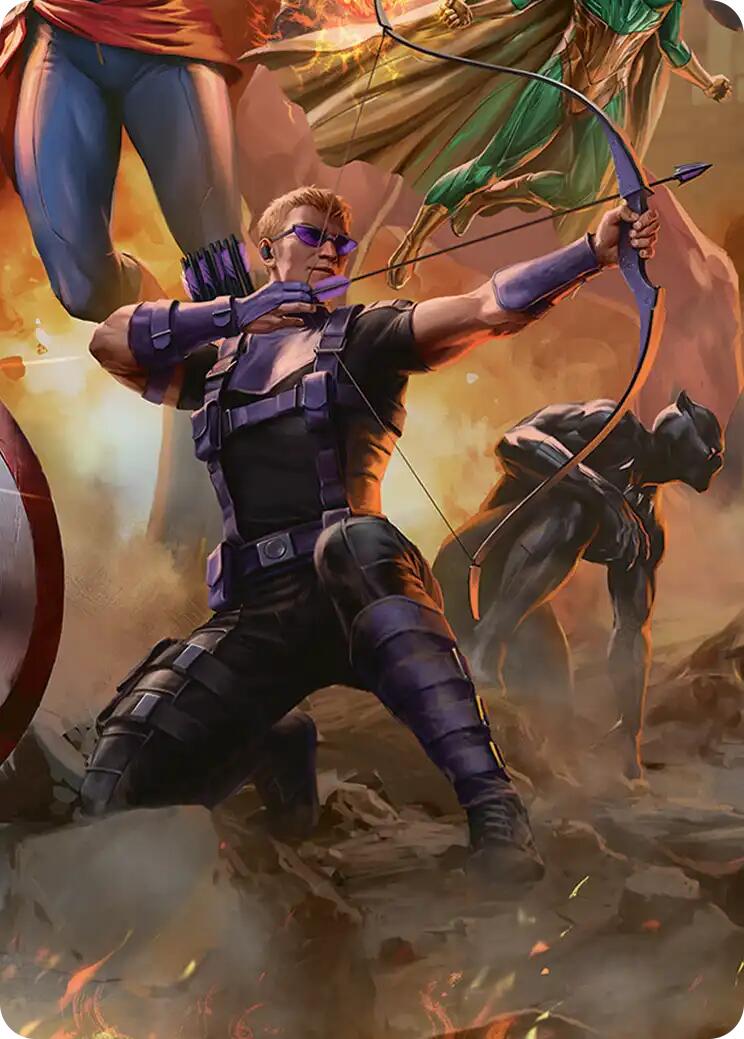 Hawkeye, Trick Shot Art Card [Marvel Super Heroes Art Series] | Exor Games Dartmouth