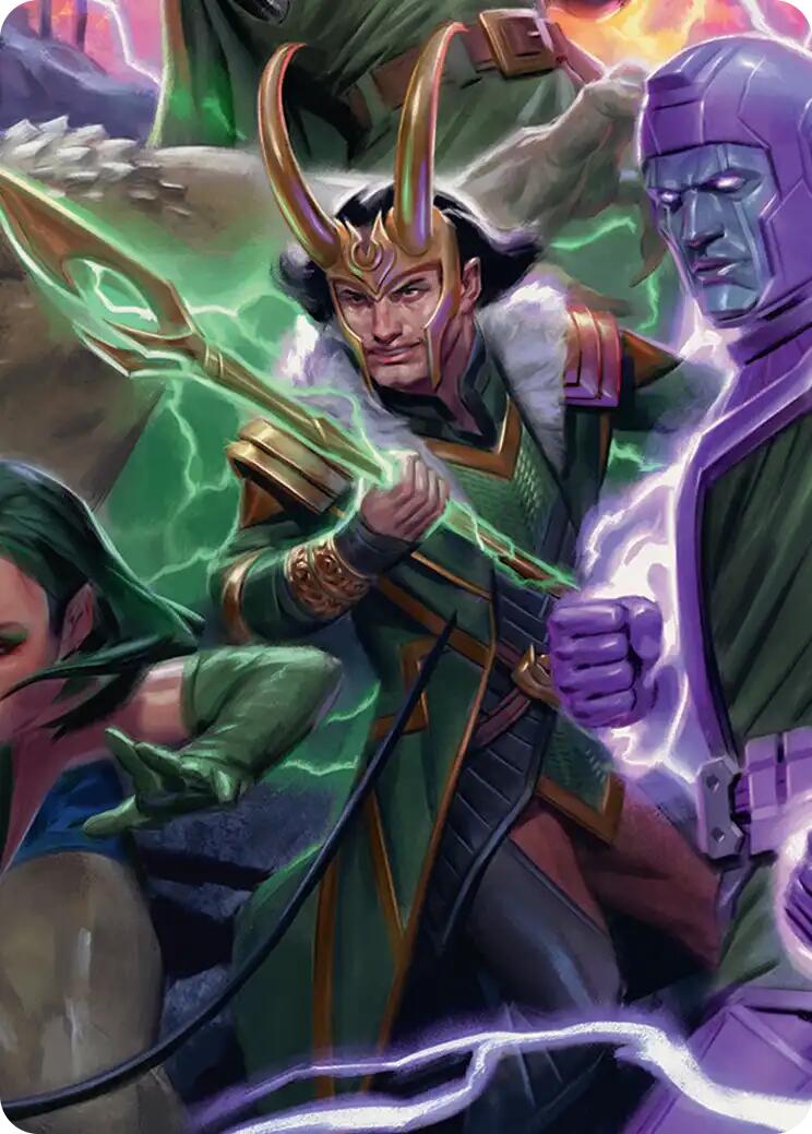 Loki, God of Lies Art Card [Marvel Super Heroes Art Series] | Exor Games Dartmouth