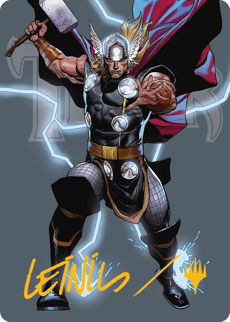 Thor, God of Thunder Art Card (Gold-Stamped Signature) [Marvel Super Heroes Art Series] | Exor Games Dartmouth