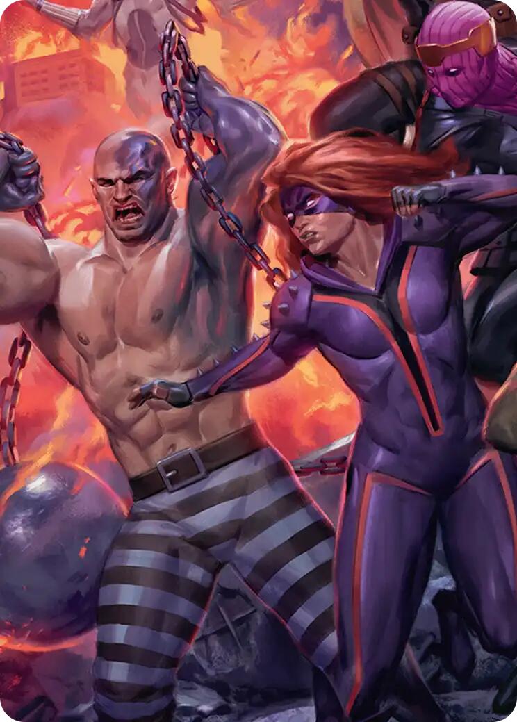 Absorbing Man and Titania Art Card [Marvel Super Heroes Art Series] | Exor Games Dartmouth