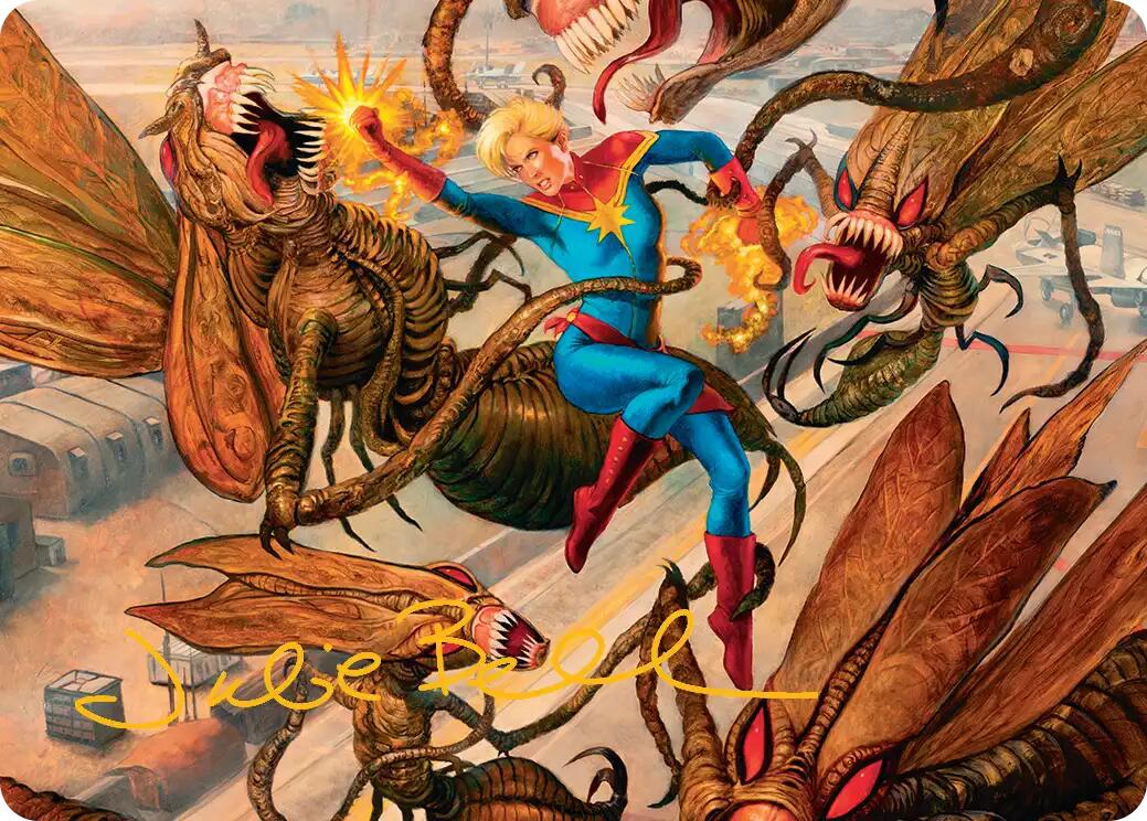 Captain Marvel, Apex Avenger Art Card (Gold-Stamped Signature) [Marvel Super Heroes Art Series] | Exor Games Dartmouth