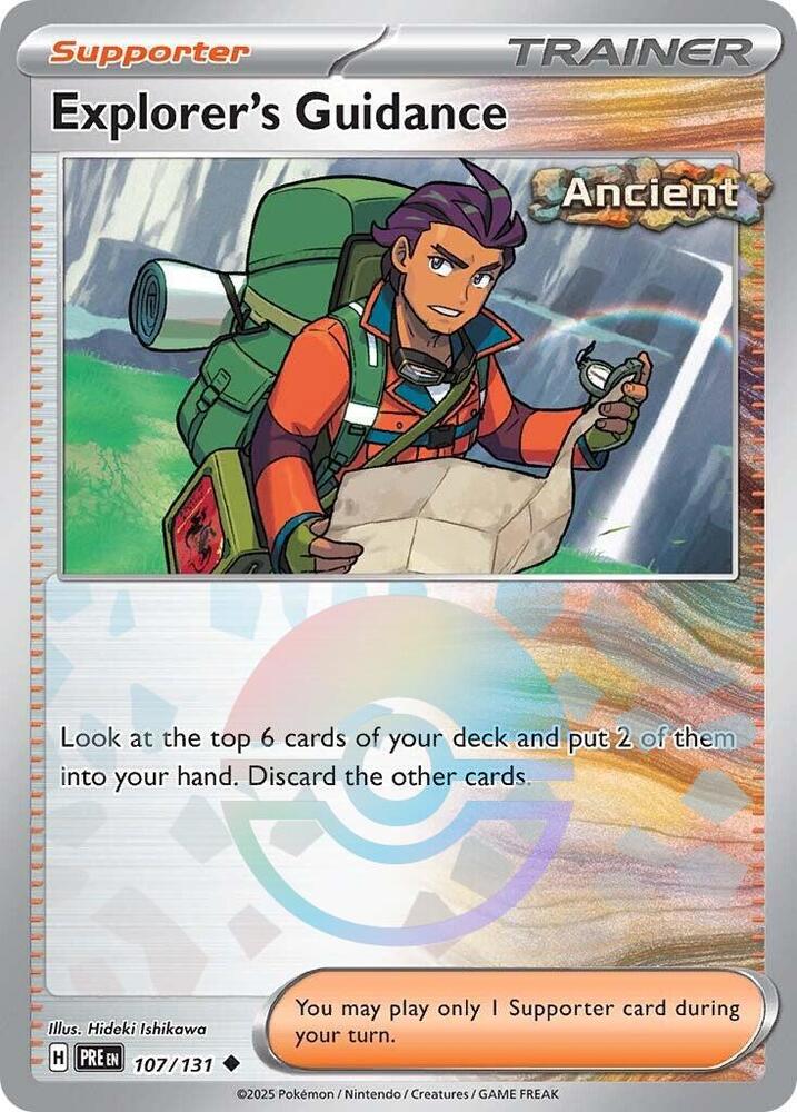 Explorer's Guidance (107/131) (Poke Ball Pattern) [Scarlet & Violet: Prismatic Evolutions] | Exor Games Dartmouth