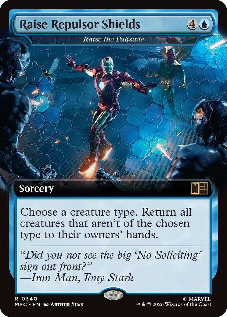 Raise Repulsor Shields - Raise the Palisade (Extended Art) [Marvel Super Heroes Commander] | Exor Games Dartmouth
