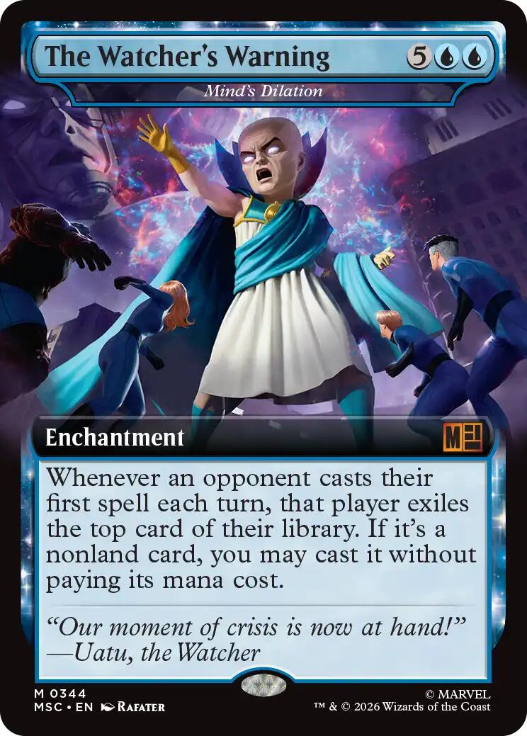 The Watcher's Warning - Mind's Dilation (Extended Art) [Marvel Super Heroes Commander] | Exor Games Dartmouth