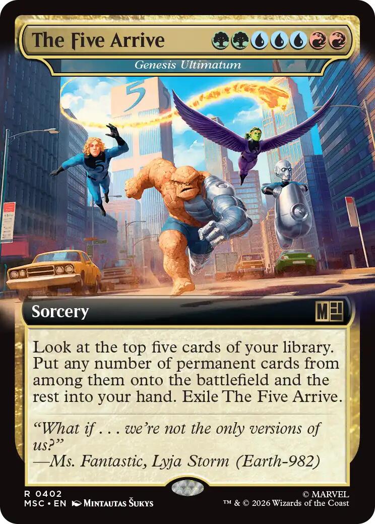 The Five Arrive - Genesis Ultimatum (Extended Art) [Marvel Super Heroes Commander] | Exor Games Dartmouth