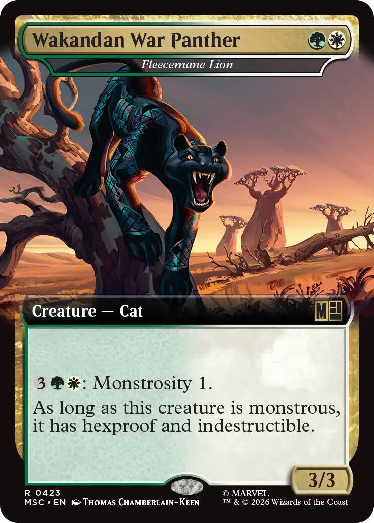 Wakandan War Panther - Fleecemane Lion (Extended Art) [Marvel Super Heroes Commander] | Exor Games Dartmouth